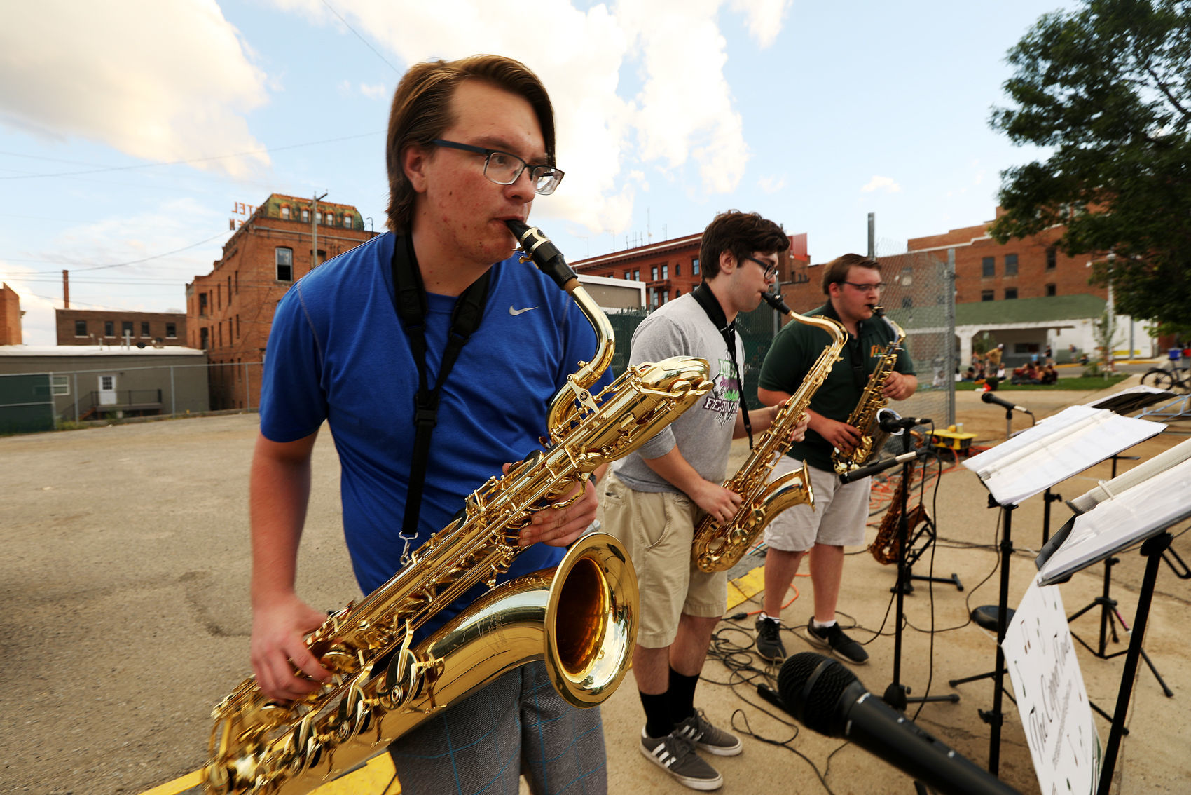 Music in the streets of Butte for Montana Folk Festival
